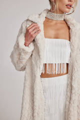 Sasha Cream Floor Length Coat