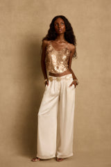 Seaton Rose Gold Payette Tank