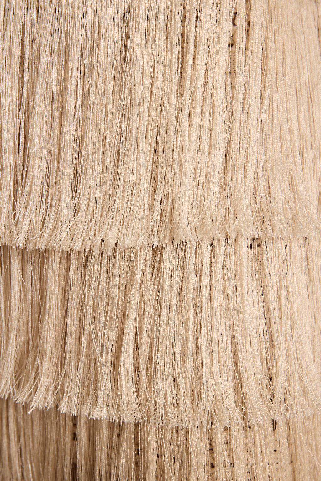 Sunwoven Natural Fringe Mini Skirt