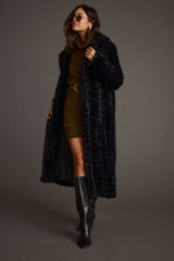 Sasha Black Floor Length Coat