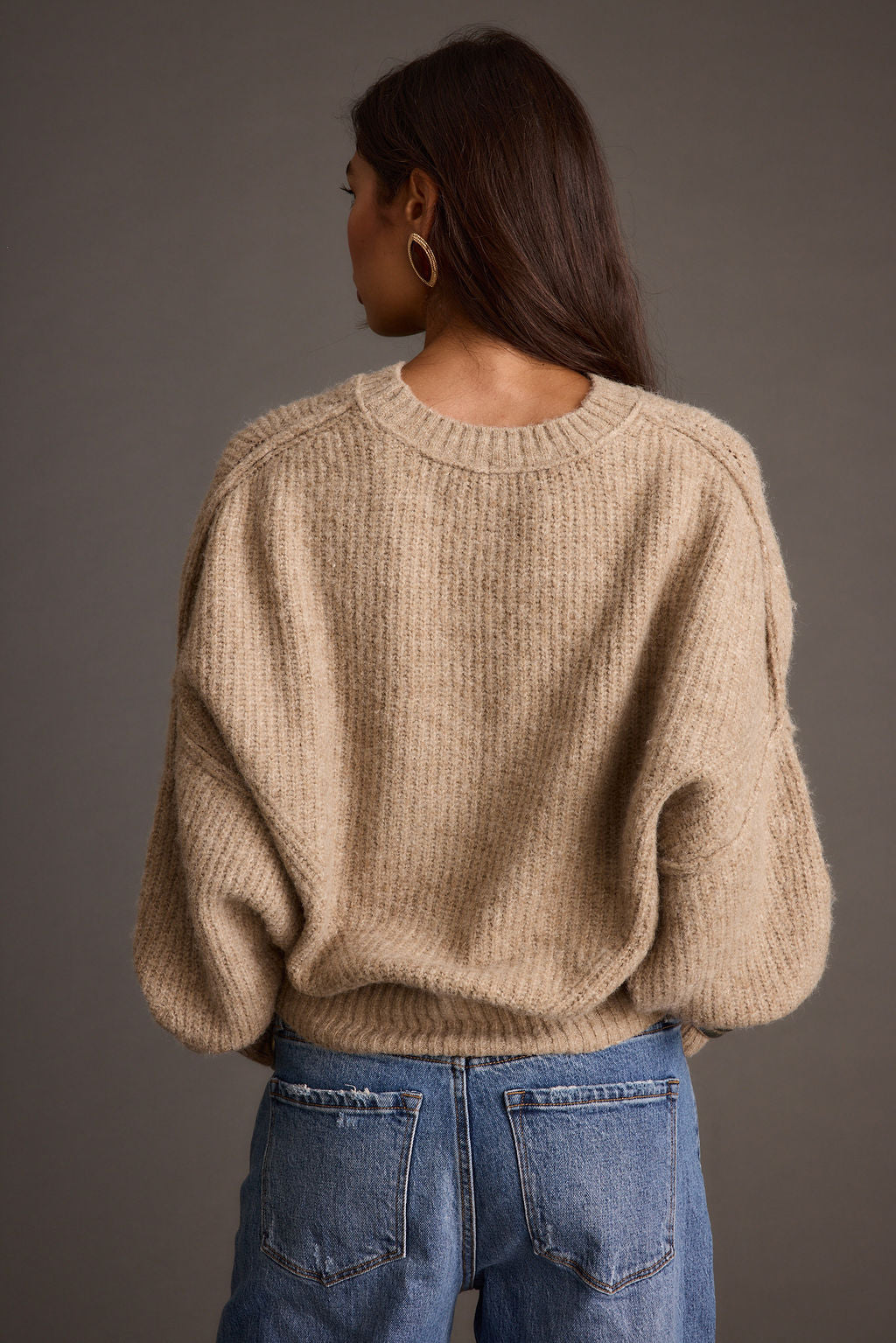 Shae Taupe Pullover Sweater
