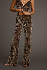 Silver Springs Burnout Velvet Flare Pants
