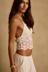 Sorella Cream Halter Top