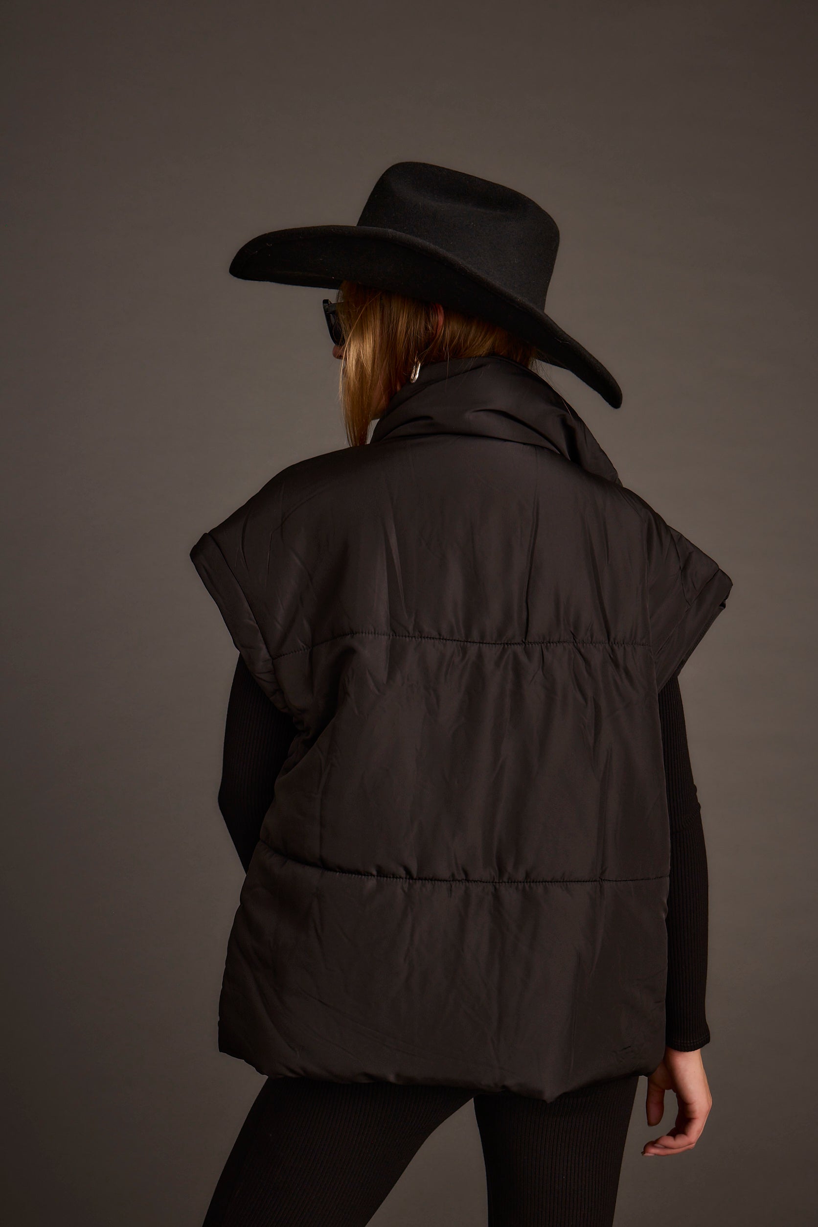 Summit Black Puffer Vest