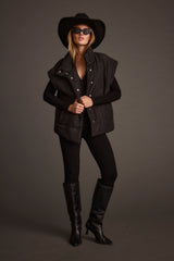 Summit Black Puffer Vest