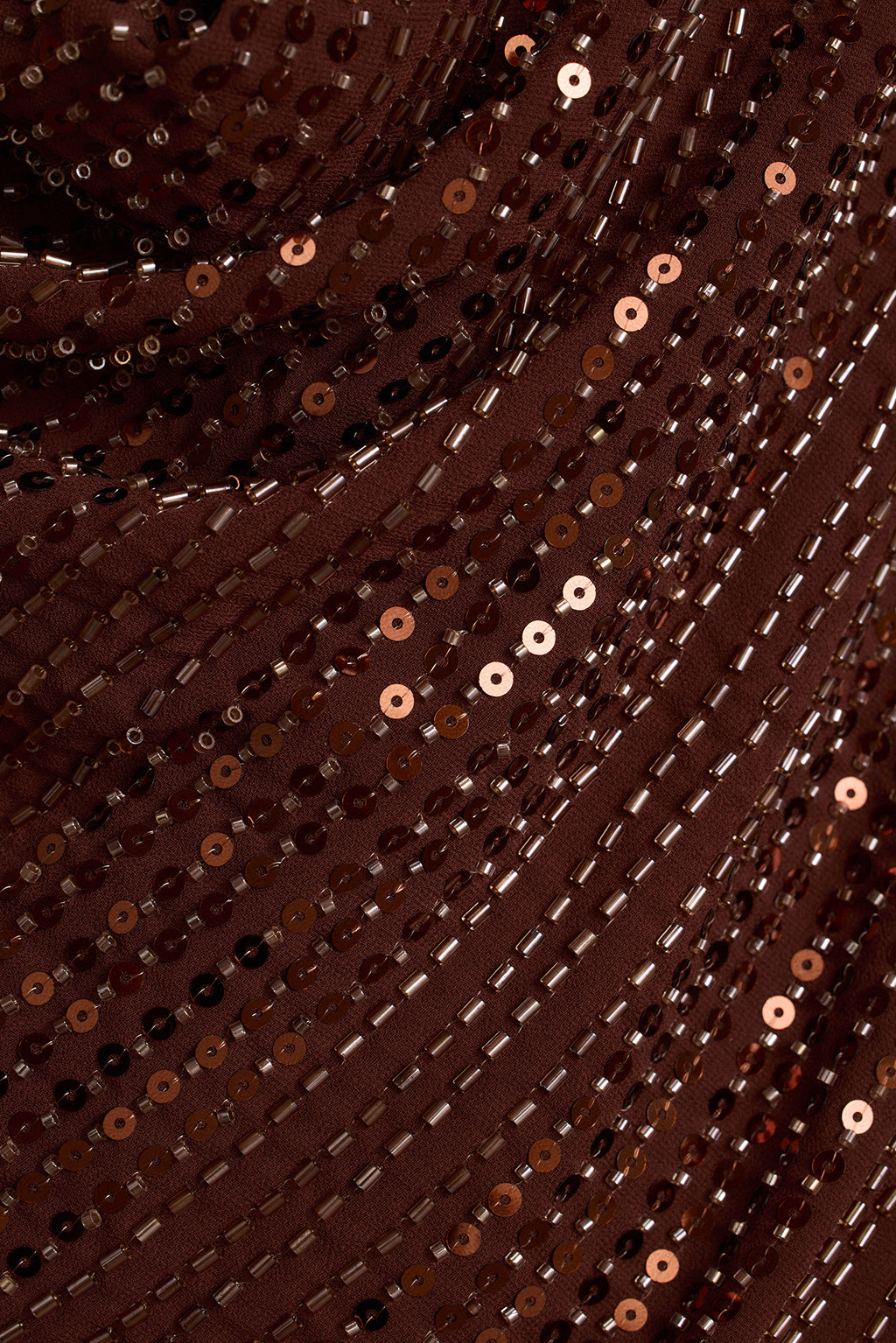 Tamara Espresso Sequin Halter Top