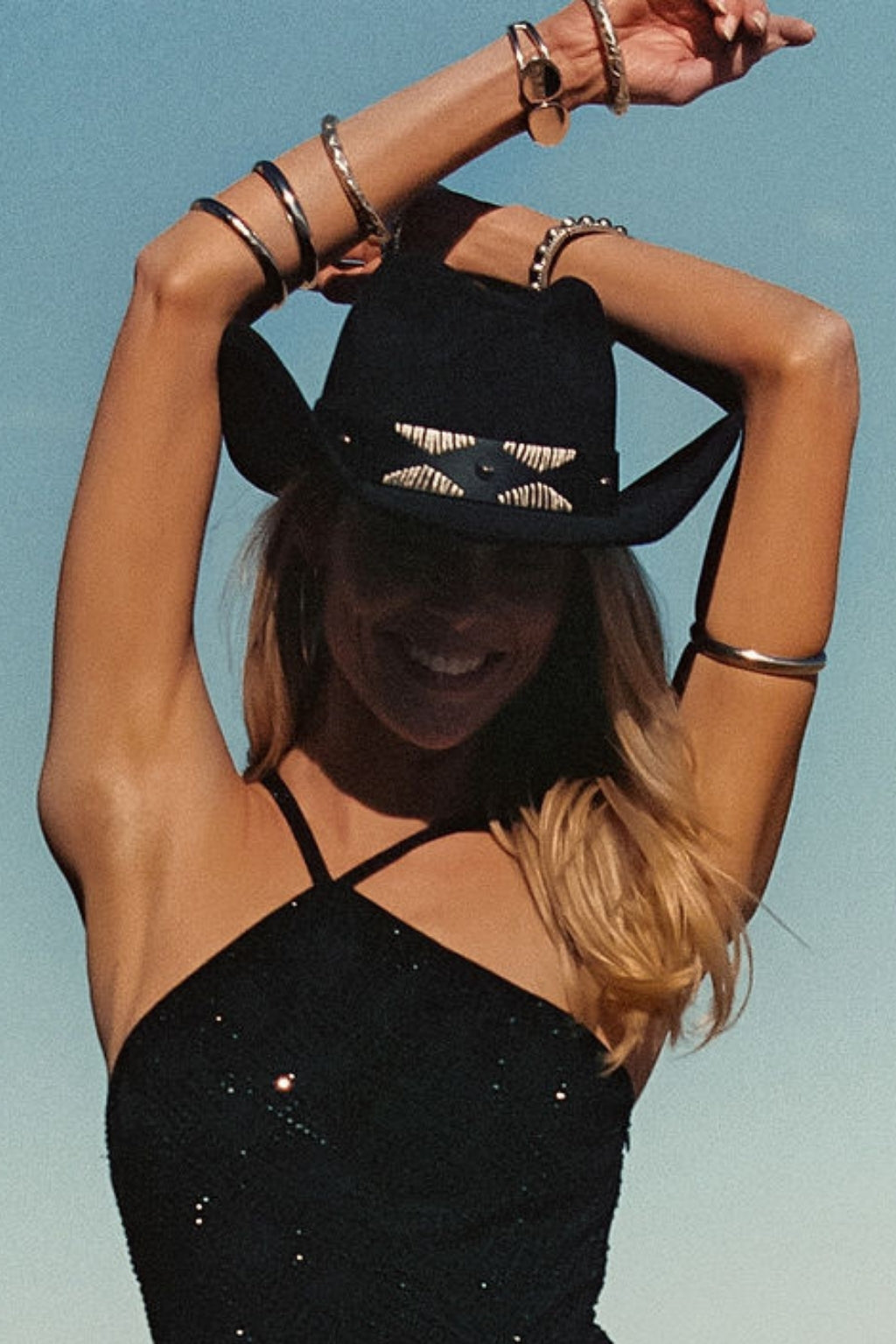 Talon Black Suede Cowboy Hat