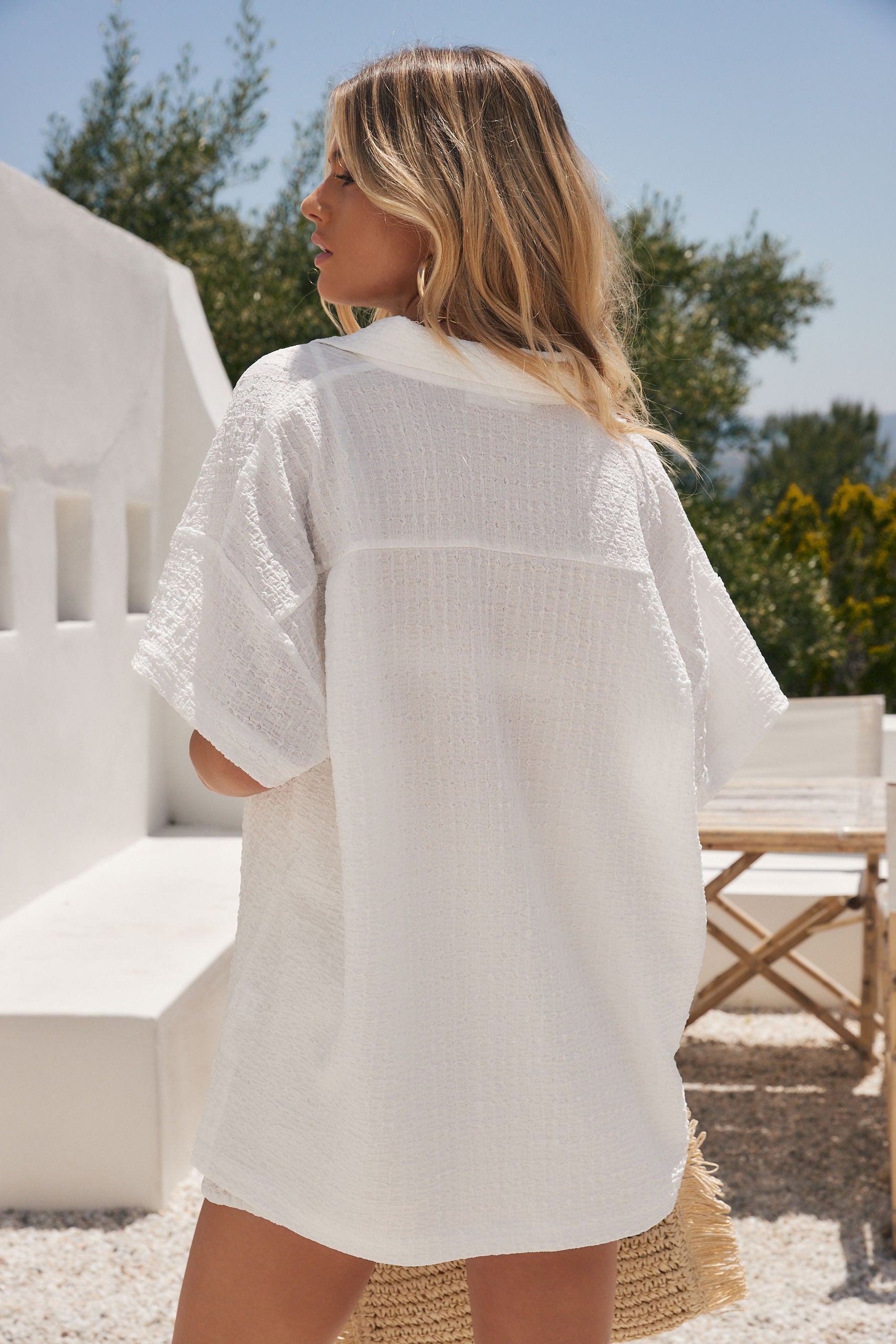 Vaughn Textured Knit Womens Top