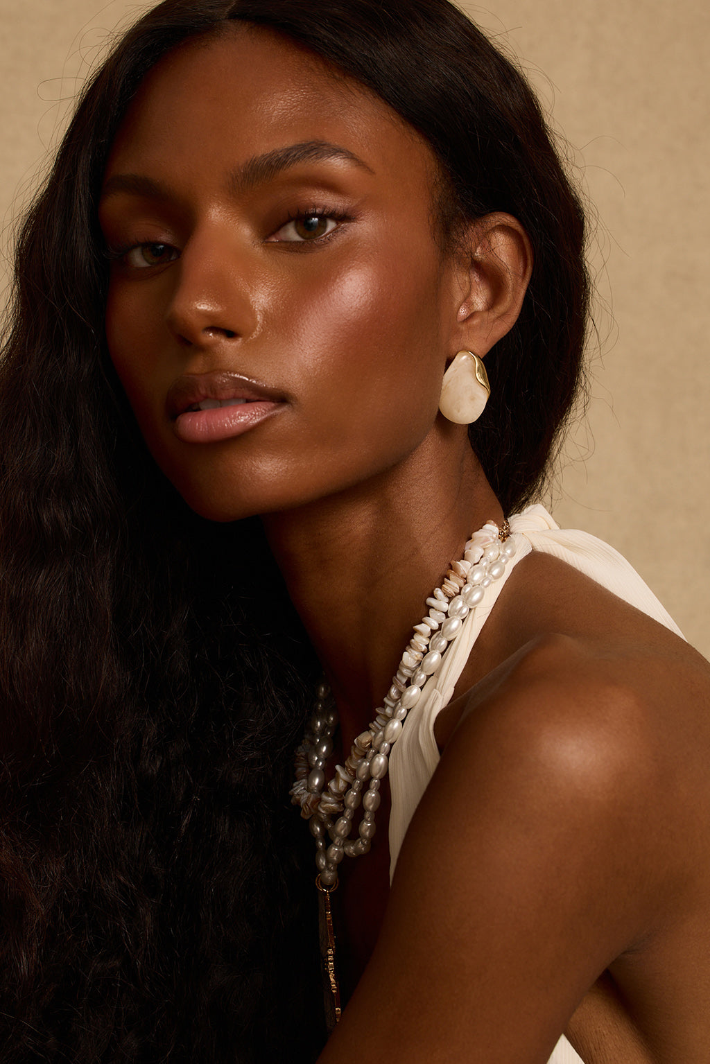 White Sands Stone Earrings