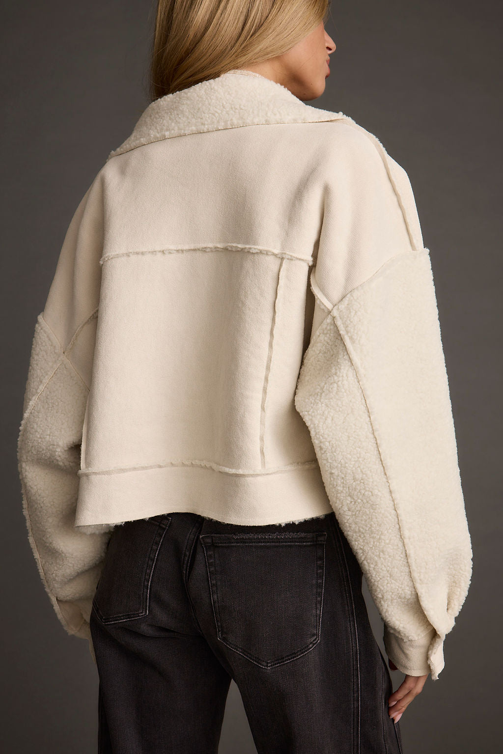 Whiteout Sherpa Cropped Jacket