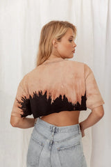 Rolling Stones Tie Dye Classic Crop Tee