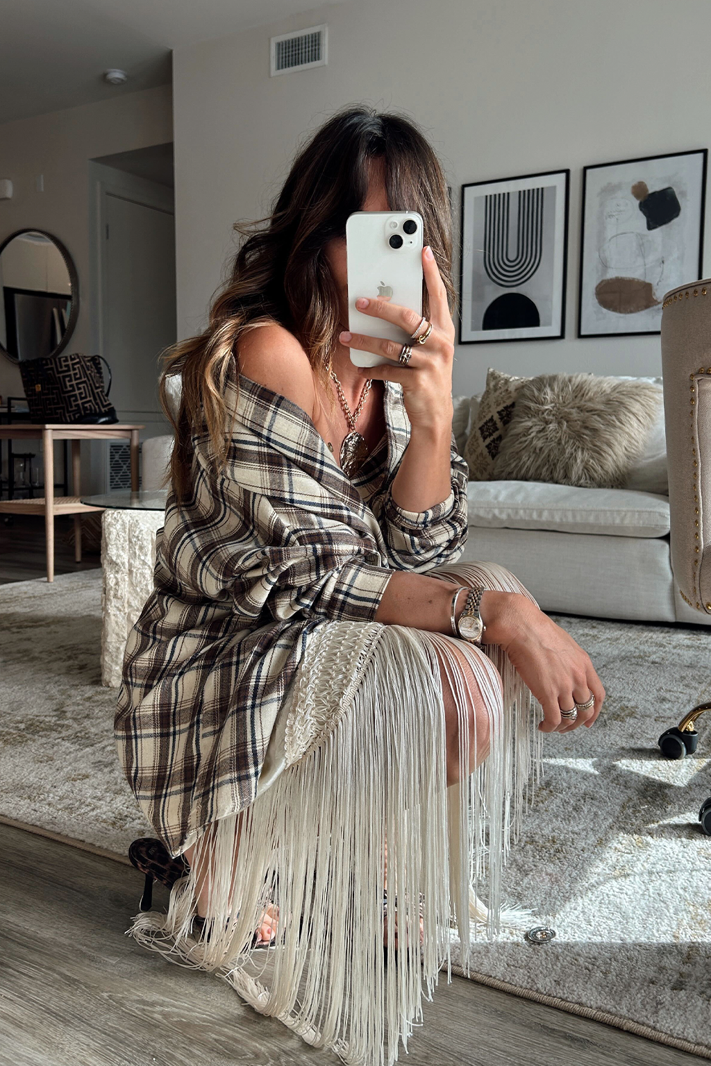 Williamsburg Beige Plaid Flannel